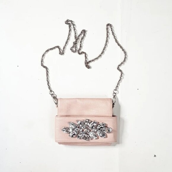 Kimche Blue Crossbody Purse Pastel With Crystals - Picture 1 of 7